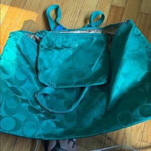 Elegant Teal Women's Bag Set
